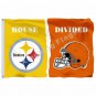 Pittsburgh Steelers Cleveland Browns House Divided Flag 3ft X 5ft Poly