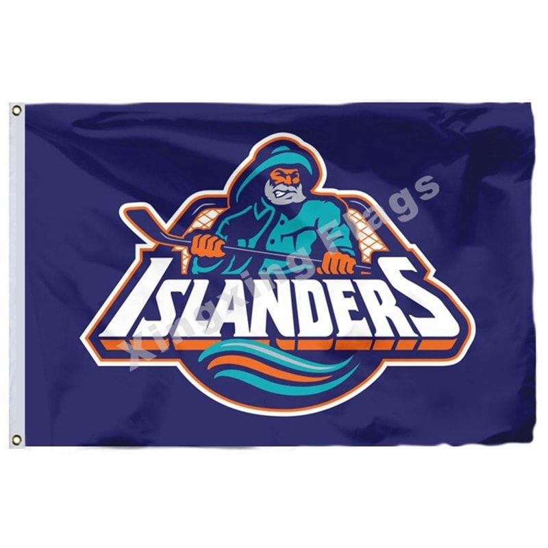 New York Islanders 3FT x5 FT 150X90CM Banner 100D Polyester NHL flag