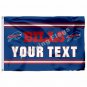 Buffalo Bills Custom Your Text Flag 3ft X 5ft Polyester NFL1 Team Bann
