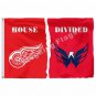Detroit Red Wings Washington Capitals House Divided Flag 3ft x 5ft Pol