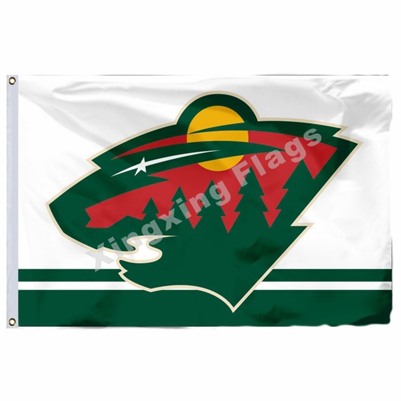 Minnesota Wild Flag 3ft X 5ft Polyester NHL Banner Minnesota Wild Flyi