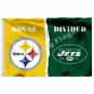 Pittsburgh Steelers New York Jets House Divided Flag 3ft X 5ft Polyest