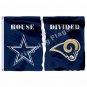 Dallas Cowboys St. Louis Rams House Divided Flag 3ft X 5ft Polyester N