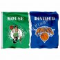 Boston Celtics New York Knicks House Divided Flag 3ft X 5ft Polyester