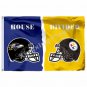 Baltimore Ravens Pittsburgh Steelers Helmet House Divided Flag 3ft X 5