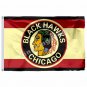 Chicago Blackhawks wordmark Old standard Flag 3ft x 5ft Polyester NHL