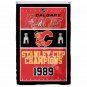 Calgary Flames Stanley Cup Champions Flag 3ft x 5ft Polyester NHL Bann