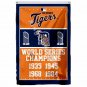Detroit Tigers World Series Champions Flag 3ft X 5ft Polyester MLB Ban