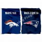 Denver Broncos New England Patriots House Divided Flag 3ft x 5ft Polye