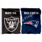 Oakland Raiders New England Patriots House Divided Flag 3ft X 5ft Poly