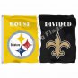 Pittsburgh Steelers New Orleans Saints House Divided Flag 3ft x 5ft Po