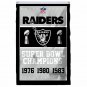 Oakland Raiders Super Bowl Champions Flag 3ft X 5ft Polyester NFL1 Ban