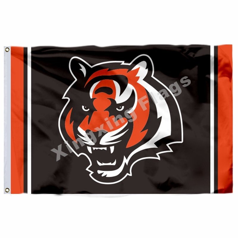 Cincinnati Bengals Column Flag 3ft X 5ft Polyester NFL1 Cincinnati Ben