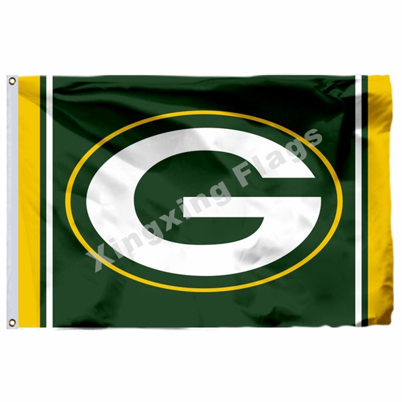 Green Bay Packers Column Flag 3ft X 5ft Polyester NFL Green Bay Packer