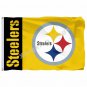 Pittsburgh Steelers Wordmark Flag 3ft X 5ft Polyester NFL1 Banner Flyi