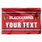 Chicago Blackhawks Custom Your Text Flag 3ft X 5ft Polyester NHL Team