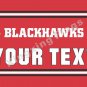 Chicago Blackhawks Custom Your Text Flag 3ft X 5ft Polyester NHL Team