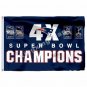 New England Patriots Super Bowl Champions 4X Flag 3ft X 5ft Polyester