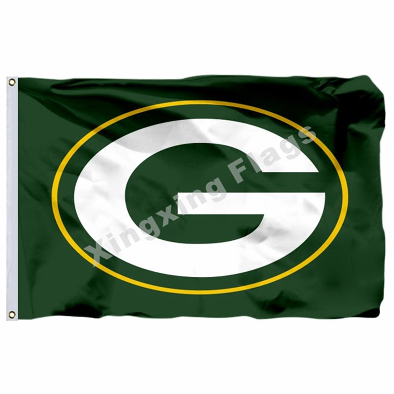 Green Bay Packers Logo Flag 3ft X 5ft Polyester NFL Green Bay Packers