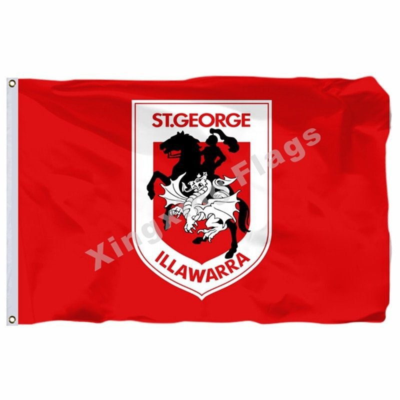 St. George Illawarra Dragons Flag 3ft X 5ft National Rugby League NRL
