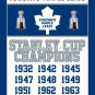 Toronto Maple Leafs Stanley Cup Champions Flag 3ft X 5ft Polyester NHL