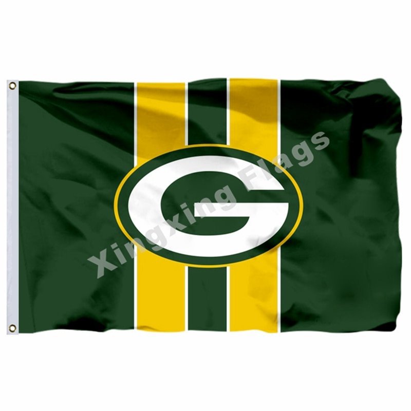 Green Bay Packers Flag 3ft X 5ft Polyester NFL1 Green Bay Packers Bann