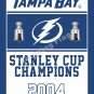 Tampa Bay Lightning Stanley Cup Champions Flag 3ft X 5ft Polyester NHL