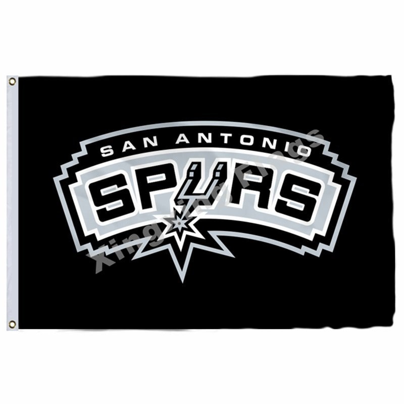 San Antonio Spurs Flag 3ft x 5ft Polyester NBA San Antonio Spurs Banne