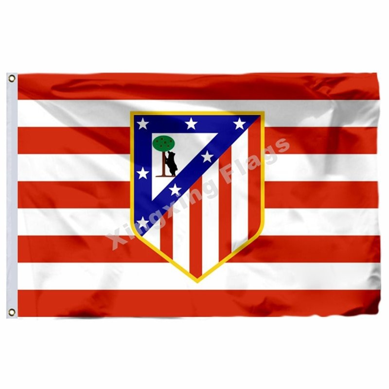 Atletico De Madrid Flag 3x5 FT Banner 100D Polyester LFP Flag