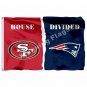 San Francisco 49ers England Patriots House Divided Flag 3ft X 5ft Poly