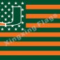 Miami Hurricanes Flag 3ft X 5ft Polyester NCAA Banner Carolina Hurrica