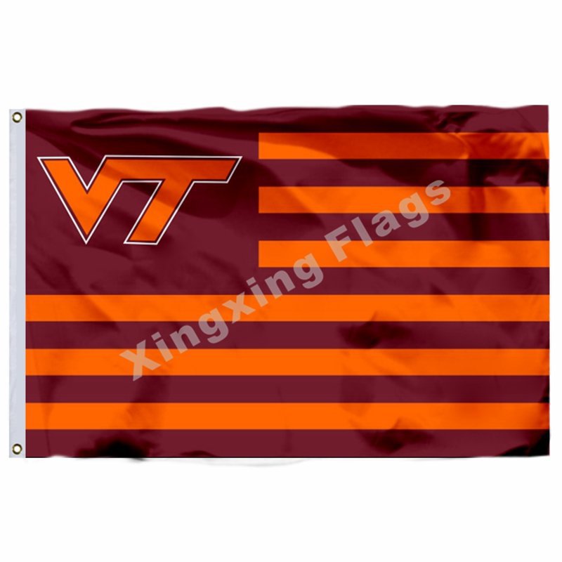 Virginia Tech Hokies Flag 3ft x 5ft Polyester NCAA Banner Virginia Tec