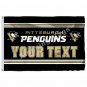 Pittsburgh Penguins YOUR TEXT Flag 3ft x 5ft Polyester NHL Banner Pitt