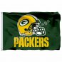 Green Bay Packers Helmet Wordamark Flag 3ft X 5ft Polyester NFL1 Team