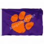 Clemson Tigers Flag 3ft X 5ft Polyester NCAA Clemson Tigers Banner Fly