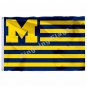Michigan Wolverines With Modified US Flag 3ft X 5ft Polyester NCAA Ban