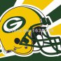 Green Bay Packers Helmet Lighting Flag 3ft X 5ft Polyester NFL1 Green