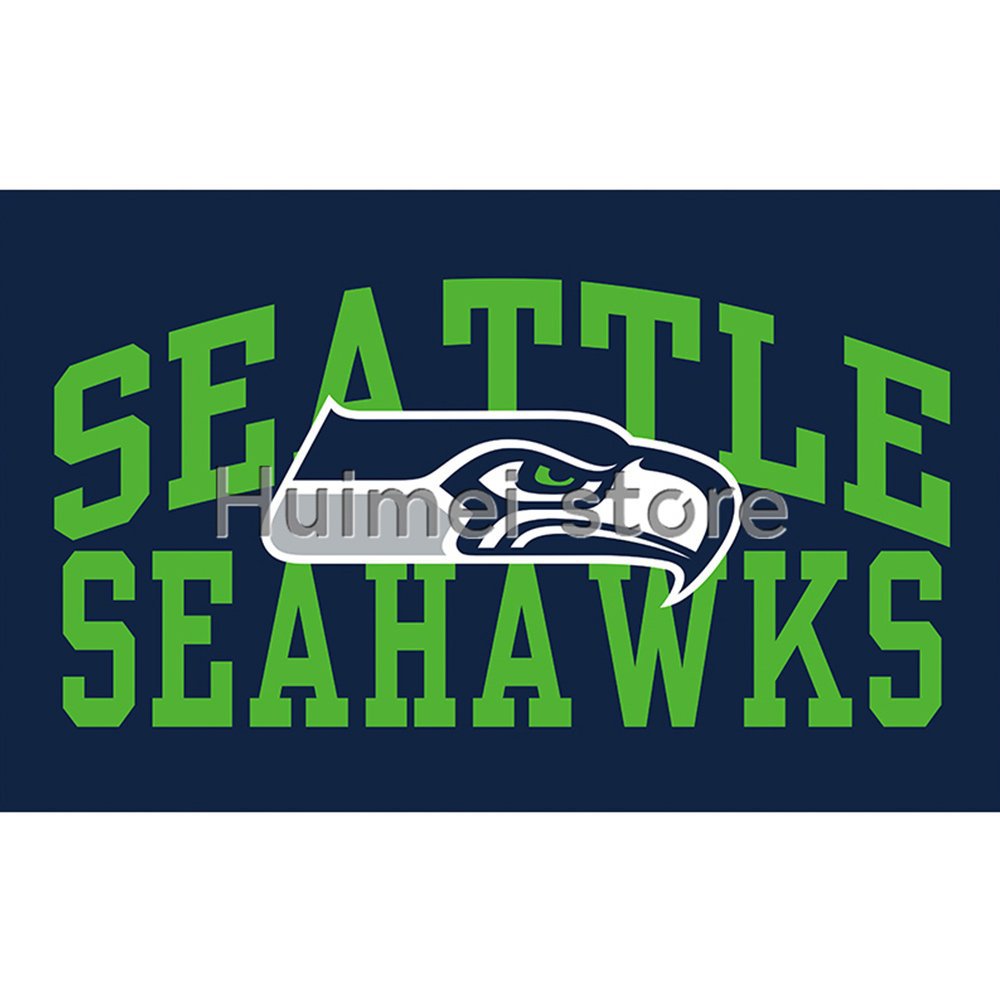 Seattle Seahawks Flag 3ft x 5ft Polyester Banner flag