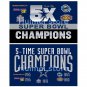 Dallas Cowboys Flag 5X Super Bowl Champions Flag
