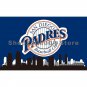 San Diego Padres Flag 3x5 city skyline custom flag