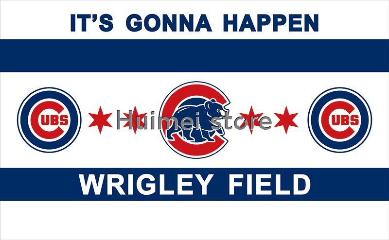 Chicago Cubs Large Flag 3x5 Banner Chicago City flag 3X5 Custom Chicag