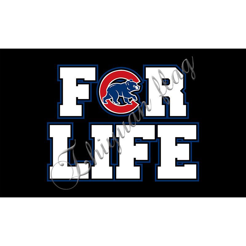 Chicago Cubs Team Flag 2016 World Series Champions 150X90CM Banner Sta