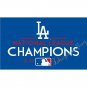3x5ft Los Angeles Dodgers flag with custom champions banner flag