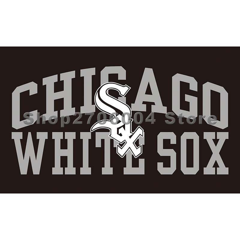 Chicago White Sox Flag Polyester grommets 3' x 5' Banner met