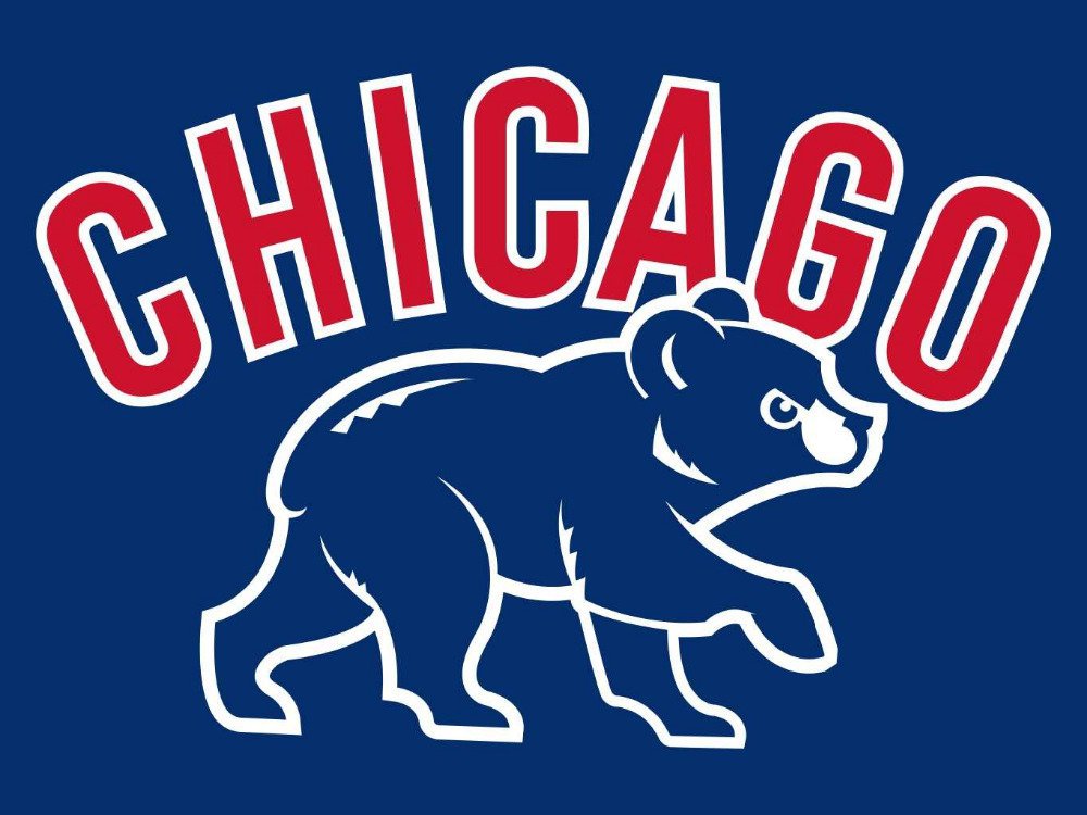 3'x5' Chicago Cubs flag white sleeve with 2 Brass Grommets