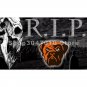 Cleveland Browns large skull head R.I.P.brown Flag 3x5FT NFL banner