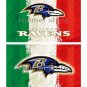 Baltimore Ravens team FLAG green white red strip American flag