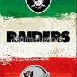 Oakland Raiders flags 3ftx5ft Green white red Stripes Banner 100D Poly