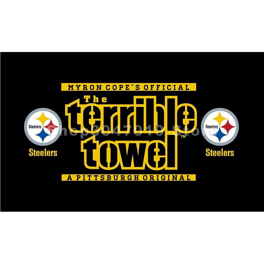 Polyester Pittsburgh Steelers flags Size 90*150cm (3*5ft) custom STEEL