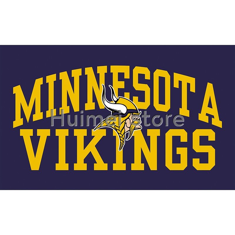 Minnesota Vikings Flag 90x150cm Polyester 3x5ft Digital Print Flag wit
